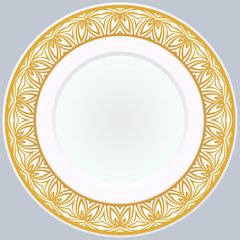 Pattern With Abstract Floral Round Ornament. Oriental Pattern. Indian, Moroccan, Mystic, Ottoman Motifs. Anti-Stress Therapy Pattern. Vector