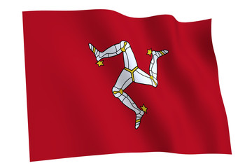 Isle of Man  Flag wavin