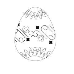 painted easter egg coloring