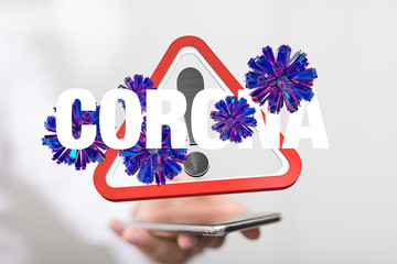 Coronavirus abstract background. Medical Genetics Bacteriological Microorganism..