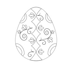painted easter egg coloring