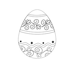 painted easter egg coloring