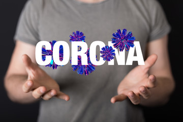 Coronavirus abstract background. Medical Genetics Bacteriological Microorganism..