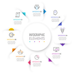 Fototapeta premium Vector infographic template