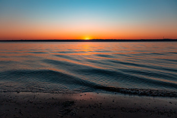 sunset on the beach