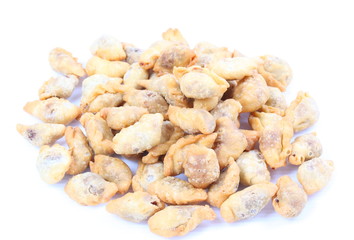 Curry puffs on white background