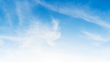 Blue sky with cloud bright at. Border, Thailand - Malaysia