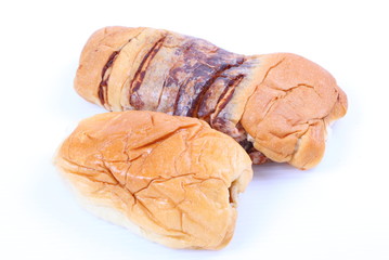 Bread isolated on white background
