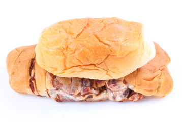 Bread isolated on white background