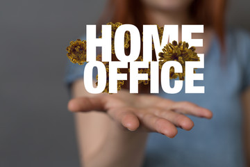  concept of self quarantine at home as preventative measure against virus outbreak.