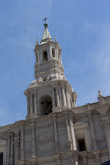 Fototapeta na wymiar Arequipa Peru Basilica Cathedral de Arequipa