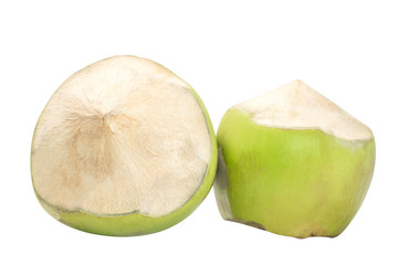 Coconut fruit isolated on white background
