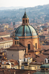 Dome with lantern (1787) of the Sanctuary of Santa Maria della Vita (Saint Mary of the life, 1687-1787) Bologna, Emilia-Romagna, Italy, Europe