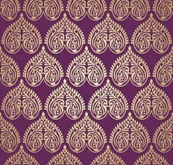 traditional paisley floral pattern , textile , Rajasthan, India	