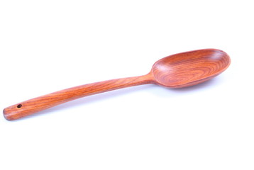 wooden spoon isolated on white background