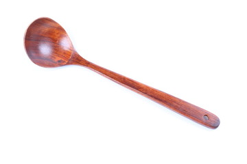 wooden spoon isolated on white background