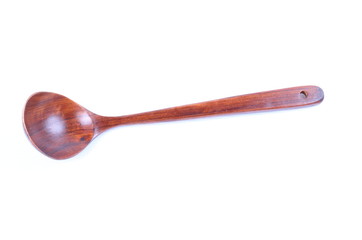 wooden spoon isolated on white background