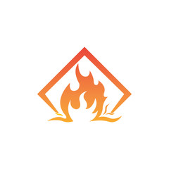 Fire flame vector illustration design template