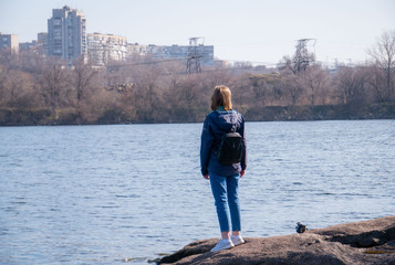 Spring trip to the Dnieper river bank