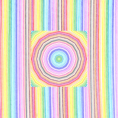 Bright color lines pattern