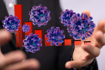 The coronavirus impacts the global economy..
