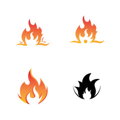 Fire flame vector illustration design template