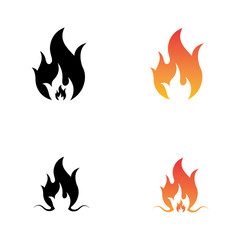 Fire flame vector illustration design template