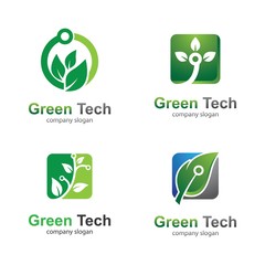 Green technology vector icon