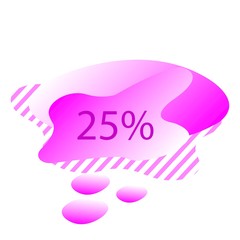 abstract banner discount logo