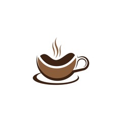 Coffee cup logo template