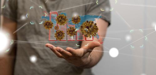 The coronavirus impacts the global economy..