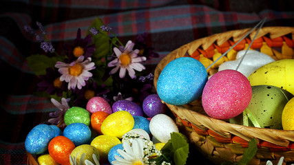 Colorful Traditional Easter Paschal Eggs