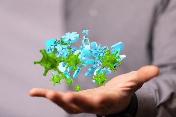 epidemic coronavirus 2019-nCoV, Novel Coronavirus Alert outbreak . Virus Covid 19-NCP. Spread of...