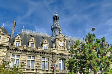 Fototapeta premium Ancienne mairie de Pantin. Seine Saint Denis. France.