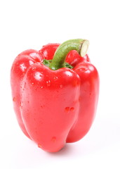 Sweet bell pepper isolated on white background cutout