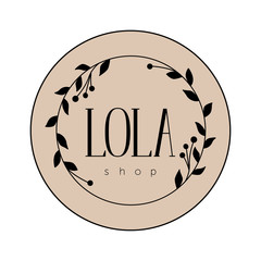 Elegant logo for the store. Emblem for an exquisite clothing store