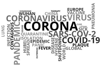 Word Cloud Corono Covid 19
