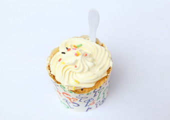 cupcake isolated on white background