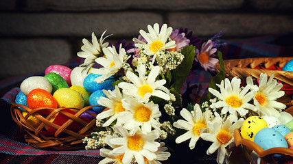 Colorful Traditional Easter Paschal Eggs