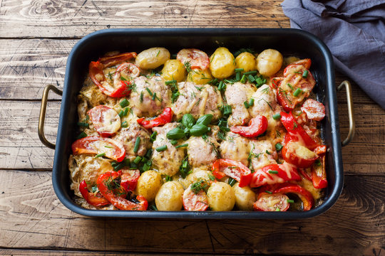 Chicken Potato Tomato Bake Images – Browse 22,640 Stock Photos, Vectors