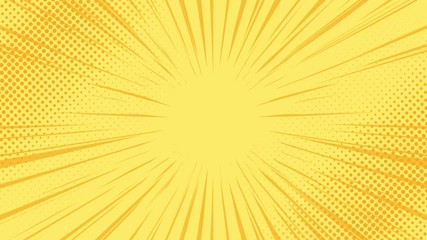 Pop art background with polka dots and shapes. - Powered by Adobe