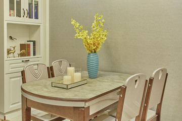 Various furniture in the renovated model house