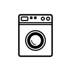 washing machine icon vector template