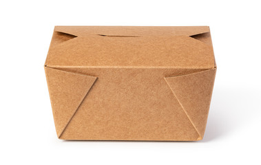 brown unlabeled paper food box