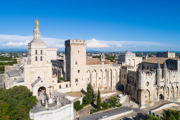 Fototapeta premium Aerial view of Avignon