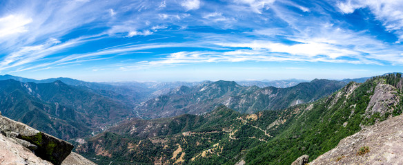 view from moro rock trail sequoia national park