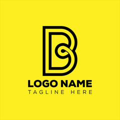 b letter logo design