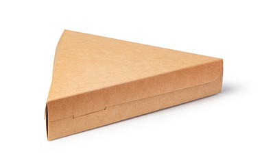 brown unlabeled paper food box