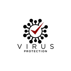 virus abstract logo