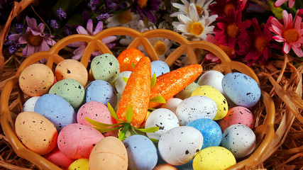 Colorful Traditional Easter Paschal Eggs